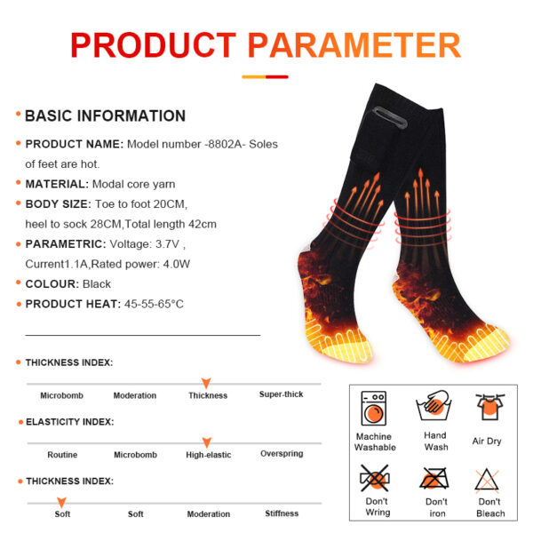 Rechargeable Heated Socks for Winter Warmth – Perfect for All Winter Activities - Image 4