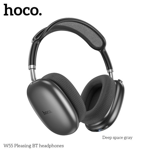 The Hoco W55 Wireless Headphone is the perfect choice for anyone who values superior sound, comfort, and convenience.