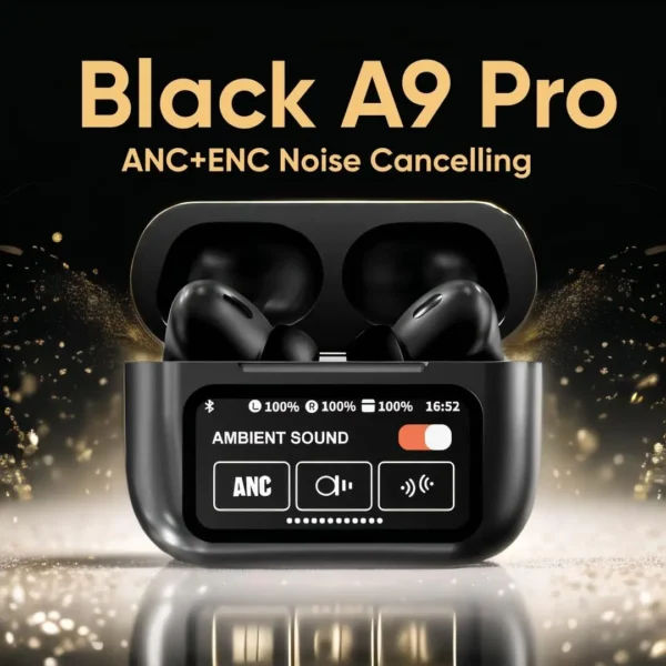 The A9 Pro ANC Touch Screen Display Earbuds Price In  Bangladesh. Get the original products at the most affordable price at NAMECRAFTBD.COM and enjoy the quality with the promise of the best customer service in Bangladesh.