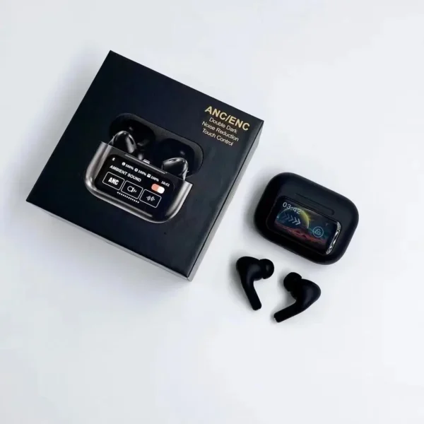 A9 Pro ANC Touch Screen Display Earbuds - Image 2