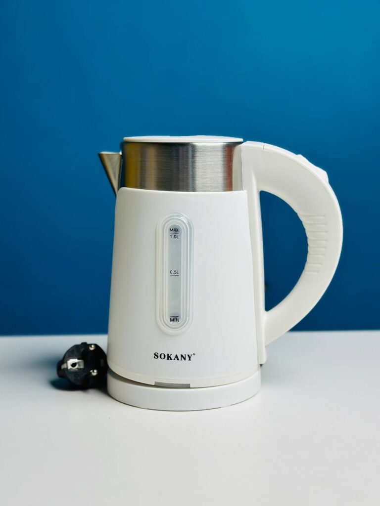 Sokany SK-0808 1L Electric Water Kettle with automatic shut-off and overheat protection for safe use.